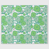 Lily Pad Japanse tuin Cadeaupapier (Vlak)