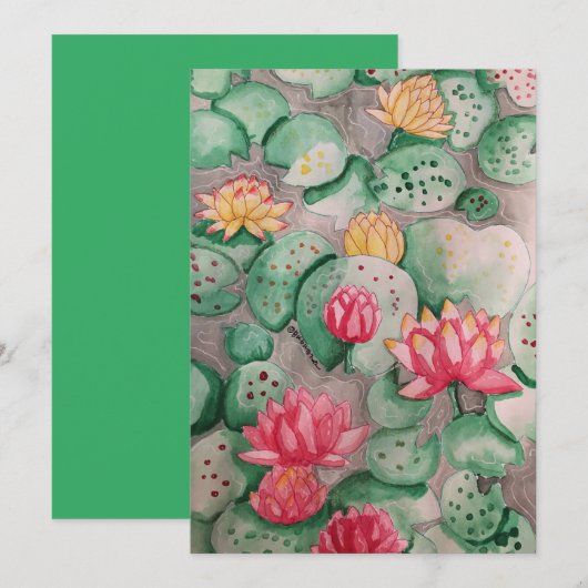 Lily Pad Kaart (Voorkant / Achterkant)