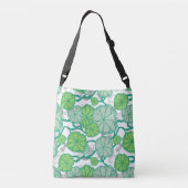 Lily Pad Koi Pond Pattern Crossbody Tas (Achterkant)