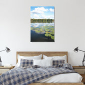 Lily Pad Lake Canvas Afdruk (Insitu (Slaapkamer))