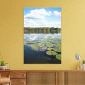 Lily Pad Lake Canvas Afdruk (Insitu (Woonkamer))