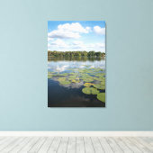 Lily Pad Lake Canvas Afdruk (Insitu (Houten vloer))