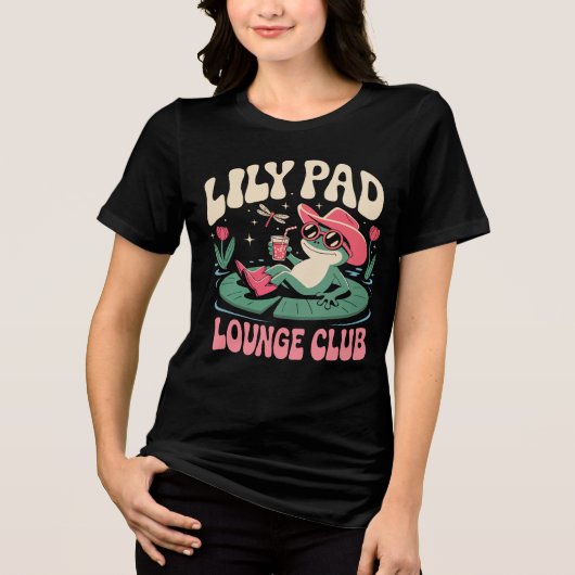 Lily Pad Lounge Club Tri-Blend Shirt (Voorkant)