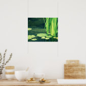 Lily Pad Pond Poster (Keuken)