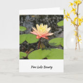 Lily Pad schoonheid! Kaart (Gele Bloem)