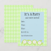 Lily Pad Uitnodiging (Voorkant / Achterkant)