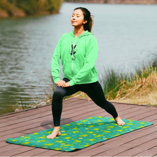 Lily Pads Bloemen Yoga Kikkers Grappig Yogamat