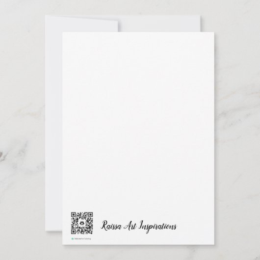 Lily Pads Dank U Kaart (Achterkant)