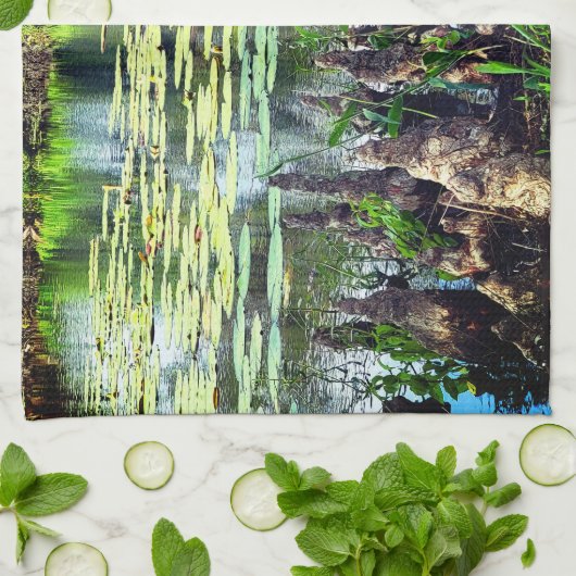 Lily Pads Decoratief Theedoek (Gevouwen)