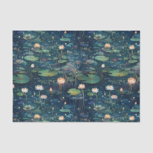 Lily Pads en Bloemen Tissuepapier (Voorkant)