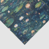 Lily Pads en Bloemen Tissuepapier (Detail)