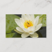 Lily Pads en White Lotus Flower Visitekaartje (Achterkant)