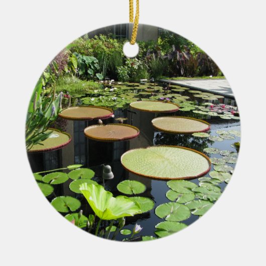 Lily Pads in Longwood Gardens Keramisch Ornament (Voorkant)