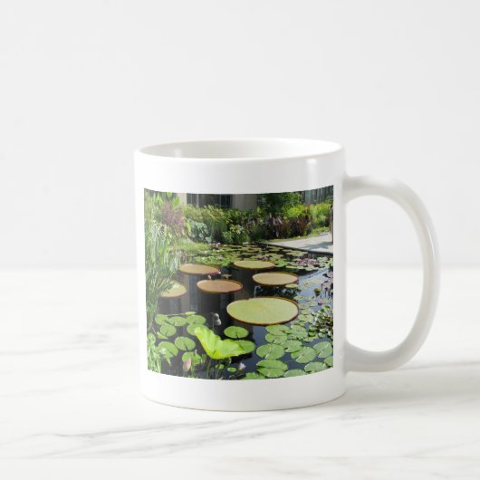 Lily Pads in Longwood Gardens Koffiemok (Rechts)