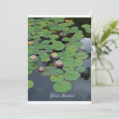 Lily Pads "Jouw uitnodiging" Kaart (Staand voorkant)