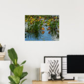 Lily Pads op de foto van de Mississippi Poster (Thuiskantoor)