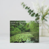 Lily Pads op de Pond Briefkaart (Staand voorkant)