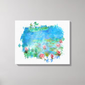 ** Lily Pads Pond Painting AR23 Monet Art Canvas Afdruk (Voorkant)
