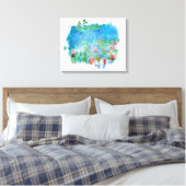 ** Lily Pads Pond Painting AR23 Monet Art Canvas Afdruk (Insitu (Slaapkamer))