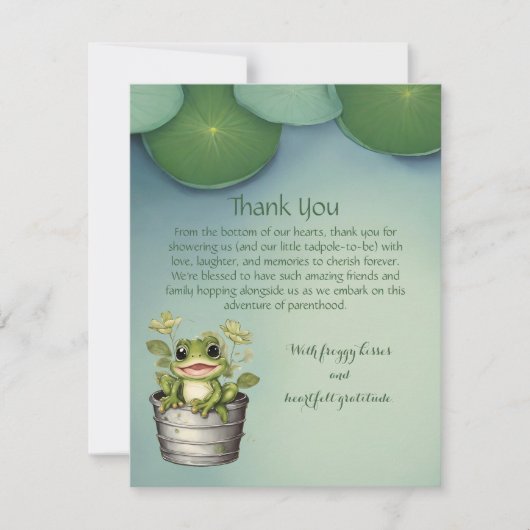 Lily Pads van het leven Bedankkaart (Voorkant)