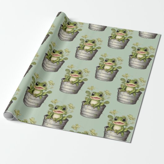 Lily Pads van het leven Cadeaupapier (Uitgerold)