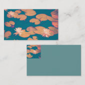 Lily Pads visitekaartje sjabloon natuur foto kunst (Voorkant / Achterkant)