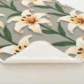 Lily patroon sherpa deken (3/4)