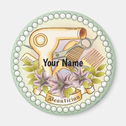 Lily Pearl Beautician magneet (Voorkant)