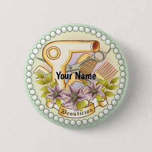Lily Pearl Beauticienpin Ronde Button 5,7 Cm