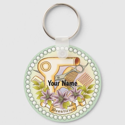 Lily Pearl Schoonheidsspecialiste sleutelhanger (Voorkant)