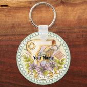 Lily Pearl Schoonheidsspecialiste sleutelhanger (Voorkant)