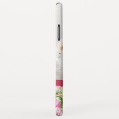 Lily Peony Floral Monogram Foto Case-Mate iPhone Case (Achterkant/rechts)