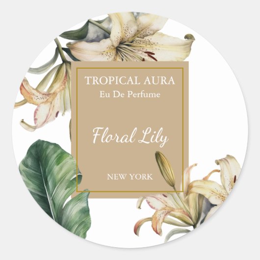 Lily Perfume Label (Voorkant)