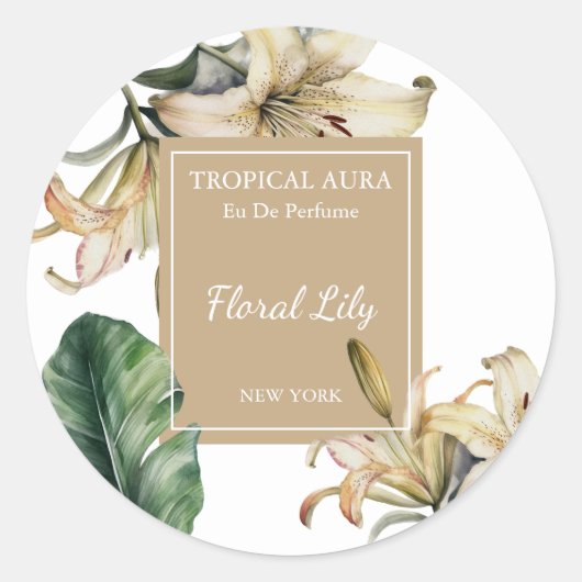 Lily Perfume Label (Voorkant)