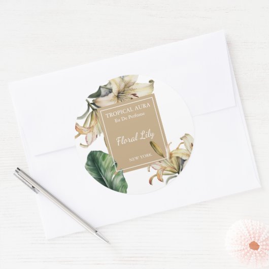 Lily Perfume Label (Envelop)