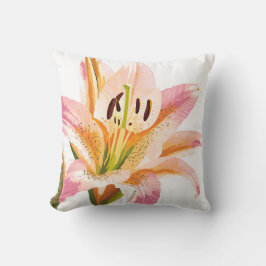 Lily Pink Flower | Mooie verf Kussen
