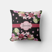 Lily & Pioen Bloemen Zwart