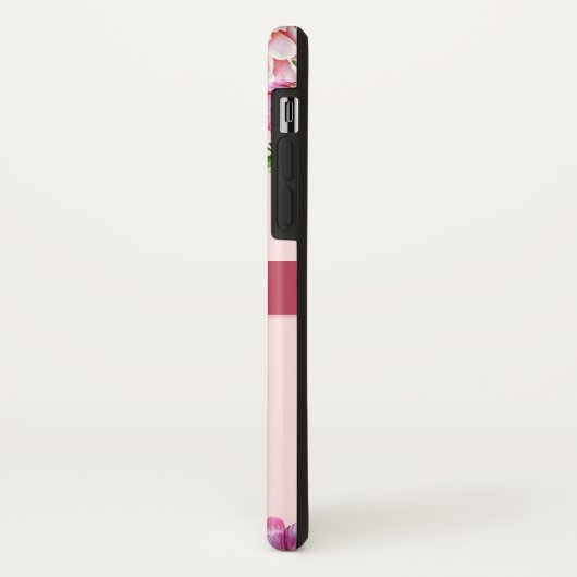 Lily Pioen Blozend Roze Monogram Case-Mate iPhone Case (Achterkant/links)