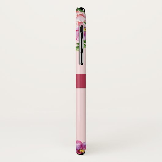 Lily Pioen Blozend Roze Monogram Case-Mate iPhone Case (Achterkant/links)