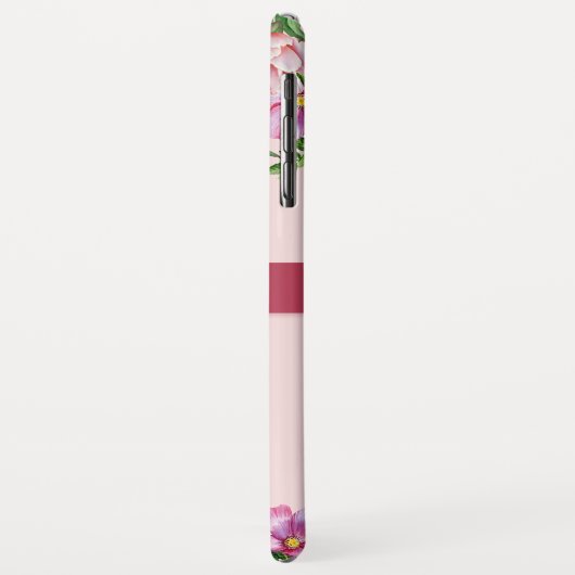 Lily Pioen Blozend Roze Monogram Case-Mate iPhone Case (Achterkant/links)