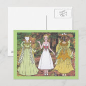 Lily Plays a Woodland Elf Paper Briefkaart (Voorkant / Achterkant)