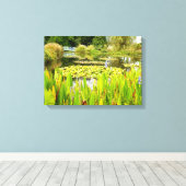 Lily Pond Canvas Print (Insitu (Houten vloer))