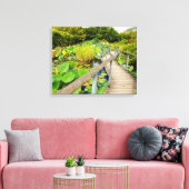 Lily Pond Canvas Print (Insitu (Woonkamer))