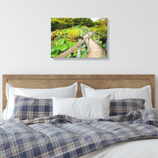 Lily Pond Canvas Print (Insitu (Slaapkamer))