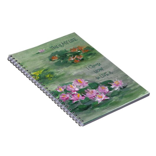 *'LiLy Pond' design Notitieboek (Rechterzijde)
