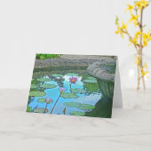 "LILY POND" (FOTO MANIP.) KAART (Gele Bloem)