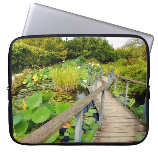 Lily Pond-laptophoes Laptop Sleeve (Voorkant)