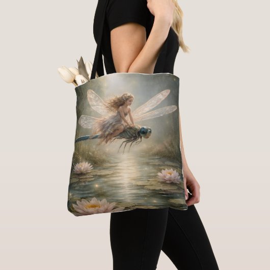 Lily pond magic tote bag (Dichtbij)