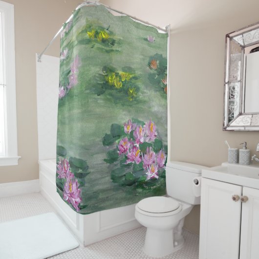 *'LiLy Pond' ontwerp Douchegordijn (In situ)