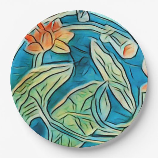Lily Pond Paper Bord (Voorkant)